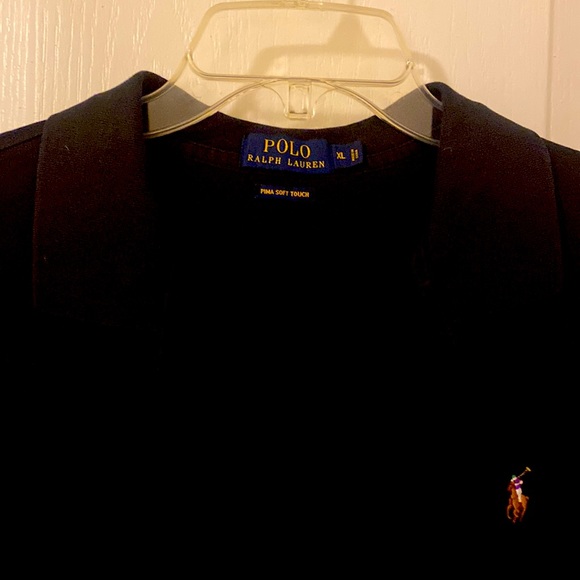 Ralph Lauren Polo Shirt XL Extra Large Black - Picture 2 of 8
